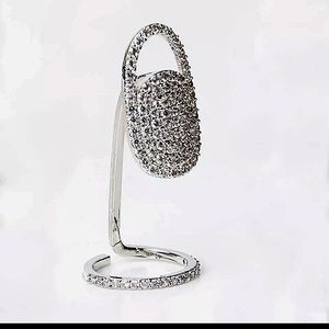 Crystal adjustable ring for your nail. NWT